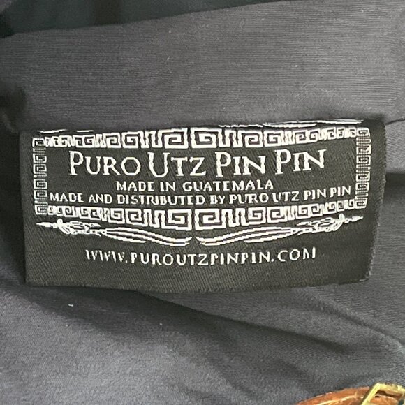 Puro Utz Pin Pin Cowhide & Leather Adjustable Strap Zippered Pocket Bucket Bag - Picture 10 of 13